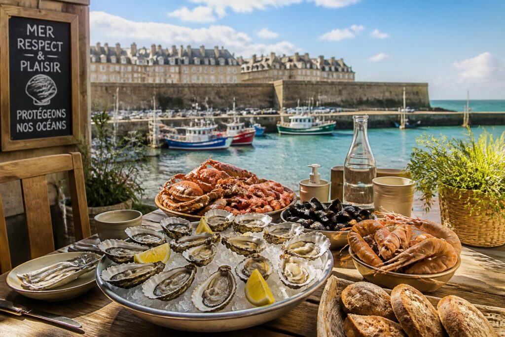 Manger des fruits de mer à Saint-Malo : adresses, saisons et bonnes pratiques