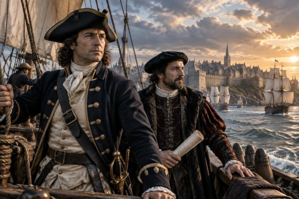 Surcouf et Jacques Cartier : les grands corsaires et explorateurs malouins