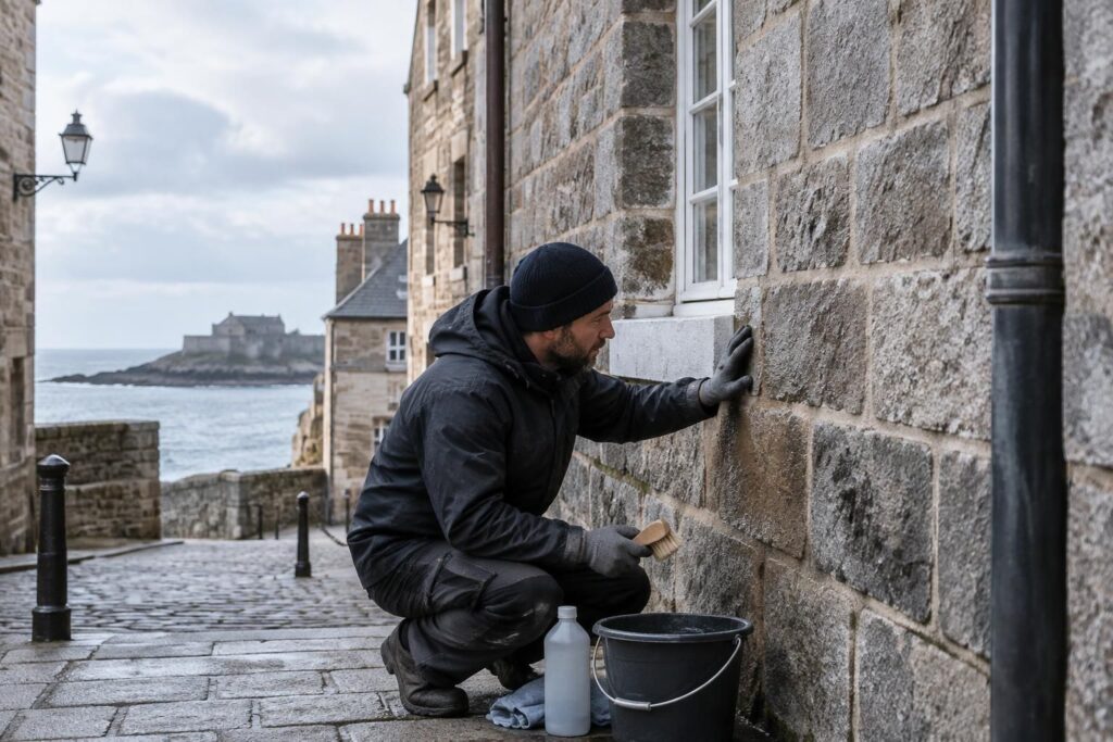 Entretenir une façade en granit à Saint-Malo : conseils et fréquence