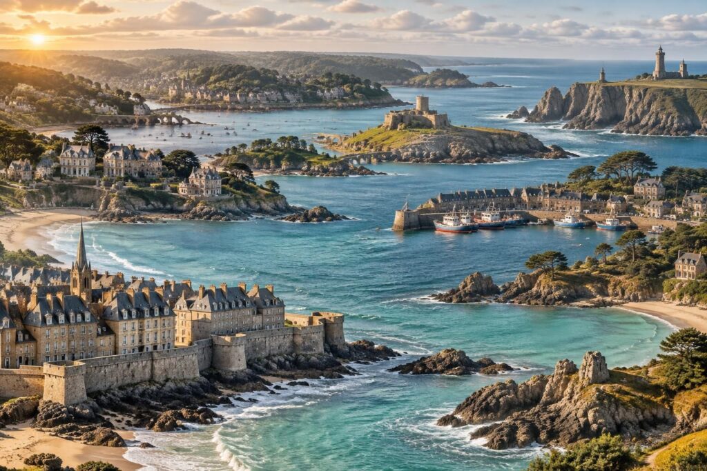 découvrez les 10 lieux incontournables de la côte d’émeraude autour de saint-malo : plages, villages de charme et paysages spectaculaires.